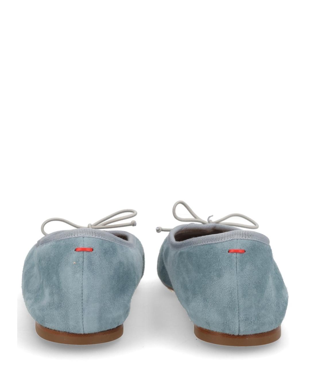 AEYDE Голубые замшевые балетки, фото 4