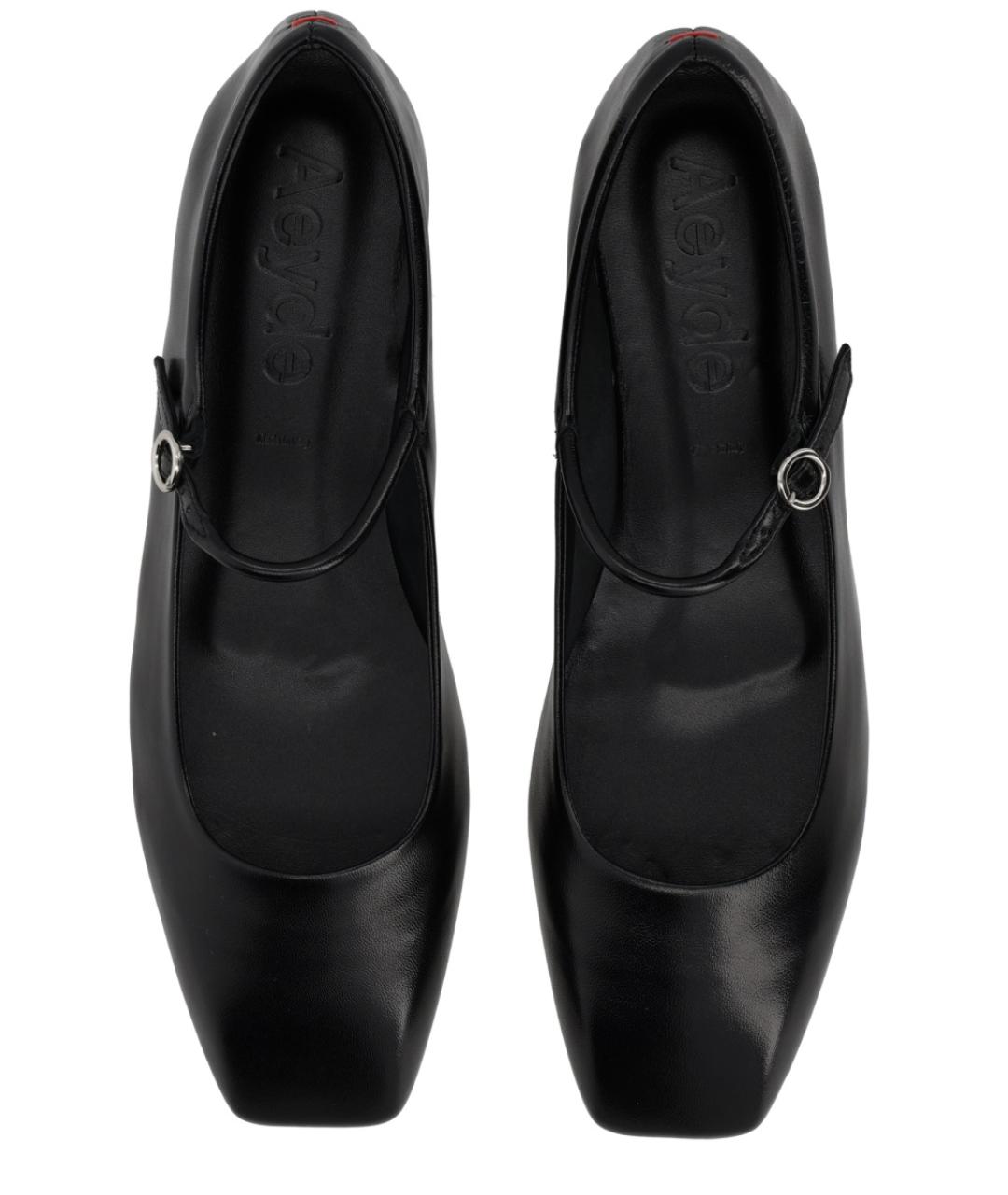 AEYDE Черные кожаные балетки, фото 5