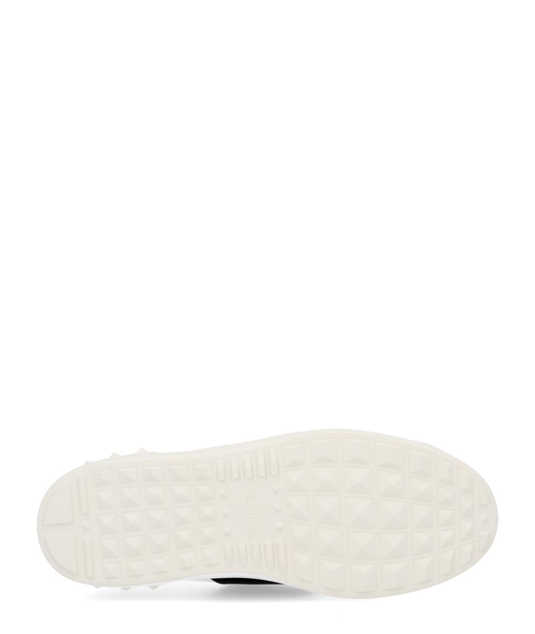 VALENTINO Белые кожаные низкие кроссовки / кеды, фото 6