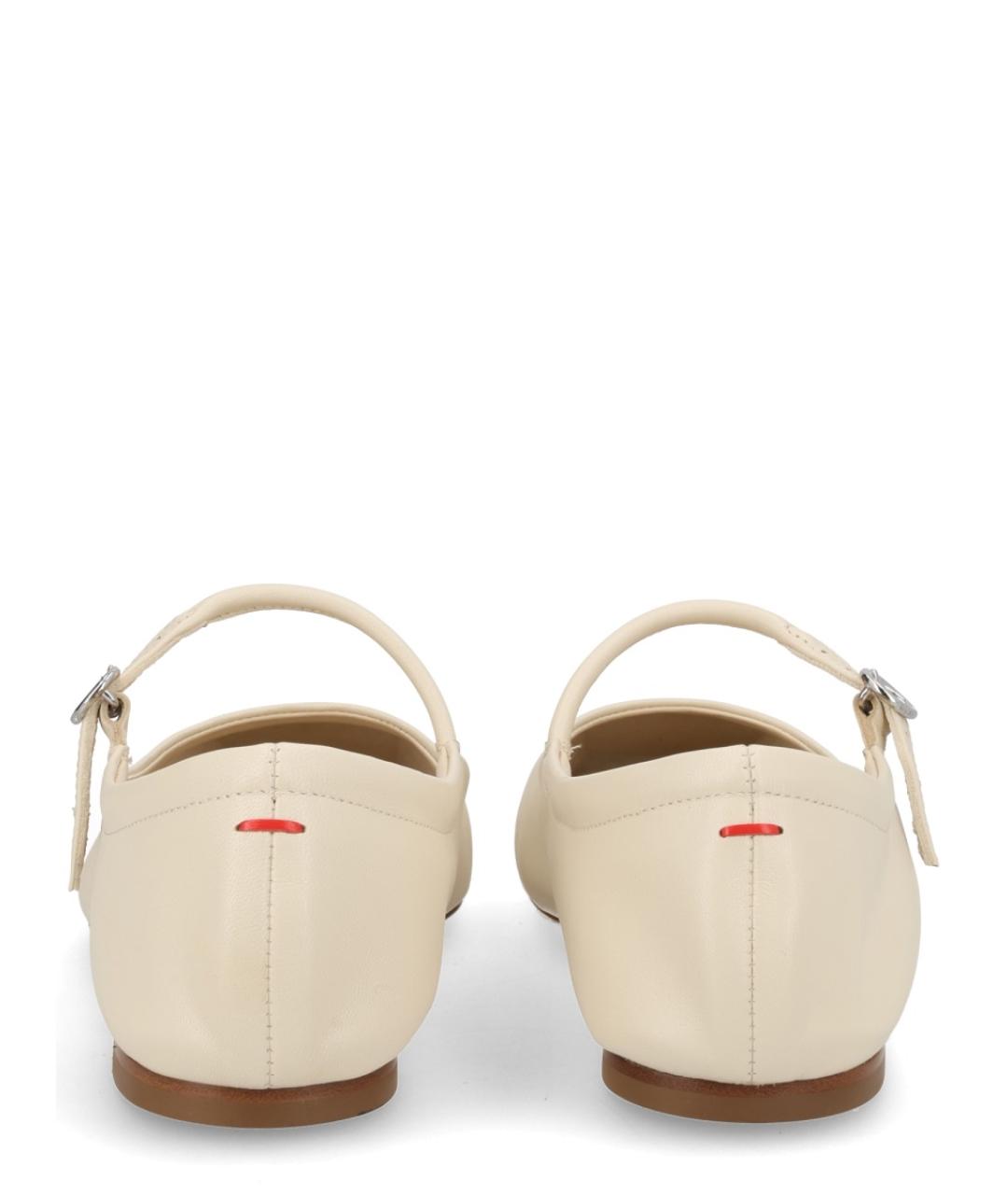 AEYDE Белые кожаные балетки, фото 4