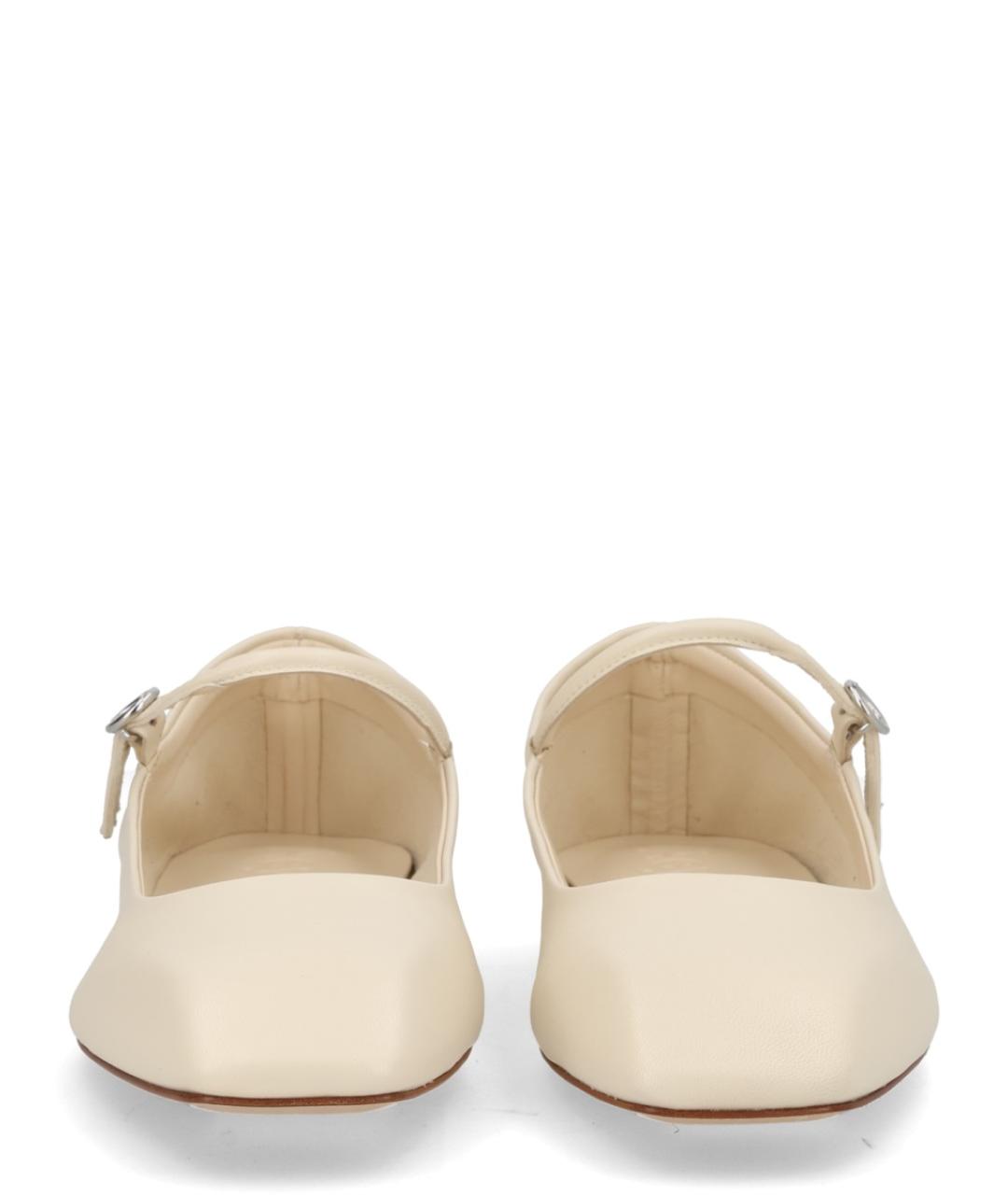 AEYDE Белые кожаные балетки, фото 3