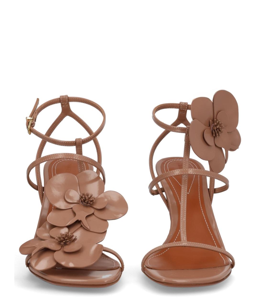 ZIMMERMANN Бежевые кожаные босоножки, фото 5