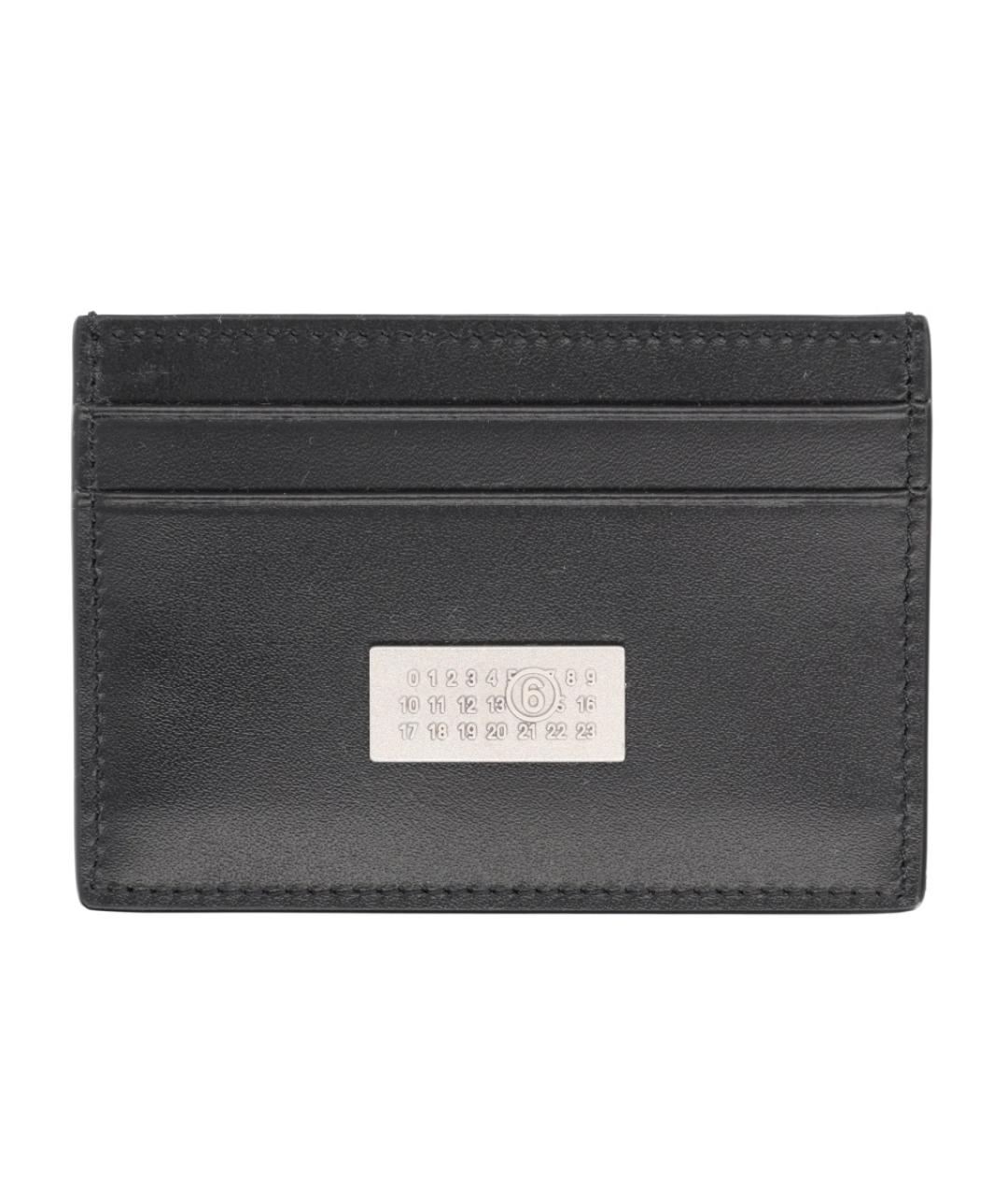 MM6 MAISON MARGIELA Черный кожаный кардхолдер, фото 1