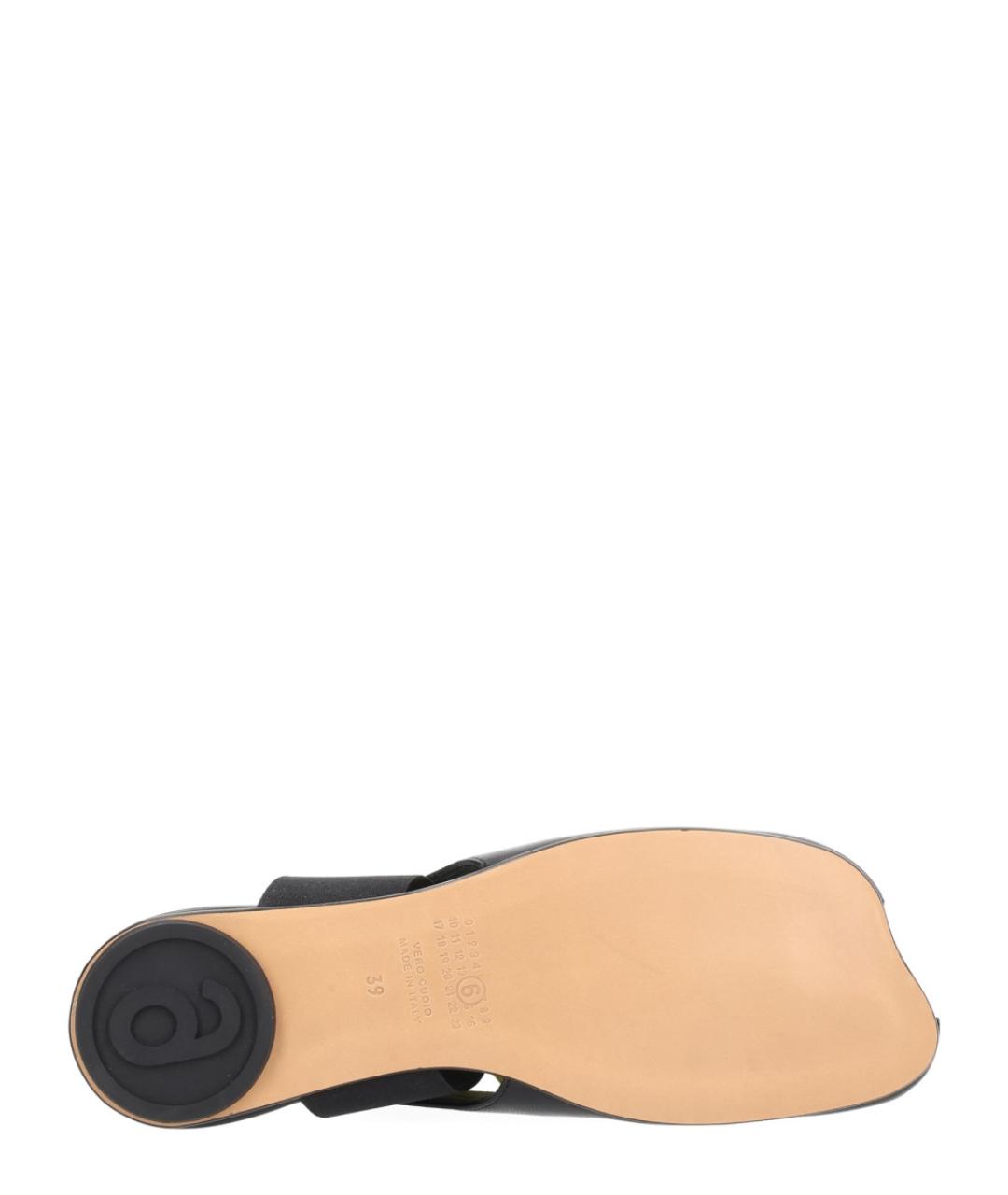 MM6 MAISON MARGIELA Черные кожаные балетки, фото 6