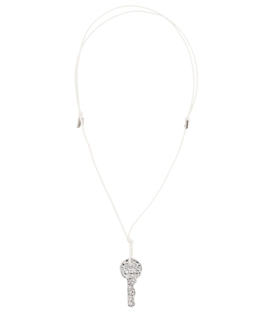 MM6 MAISON MARGIELA Серебряная металлическая цепочка, фото 1