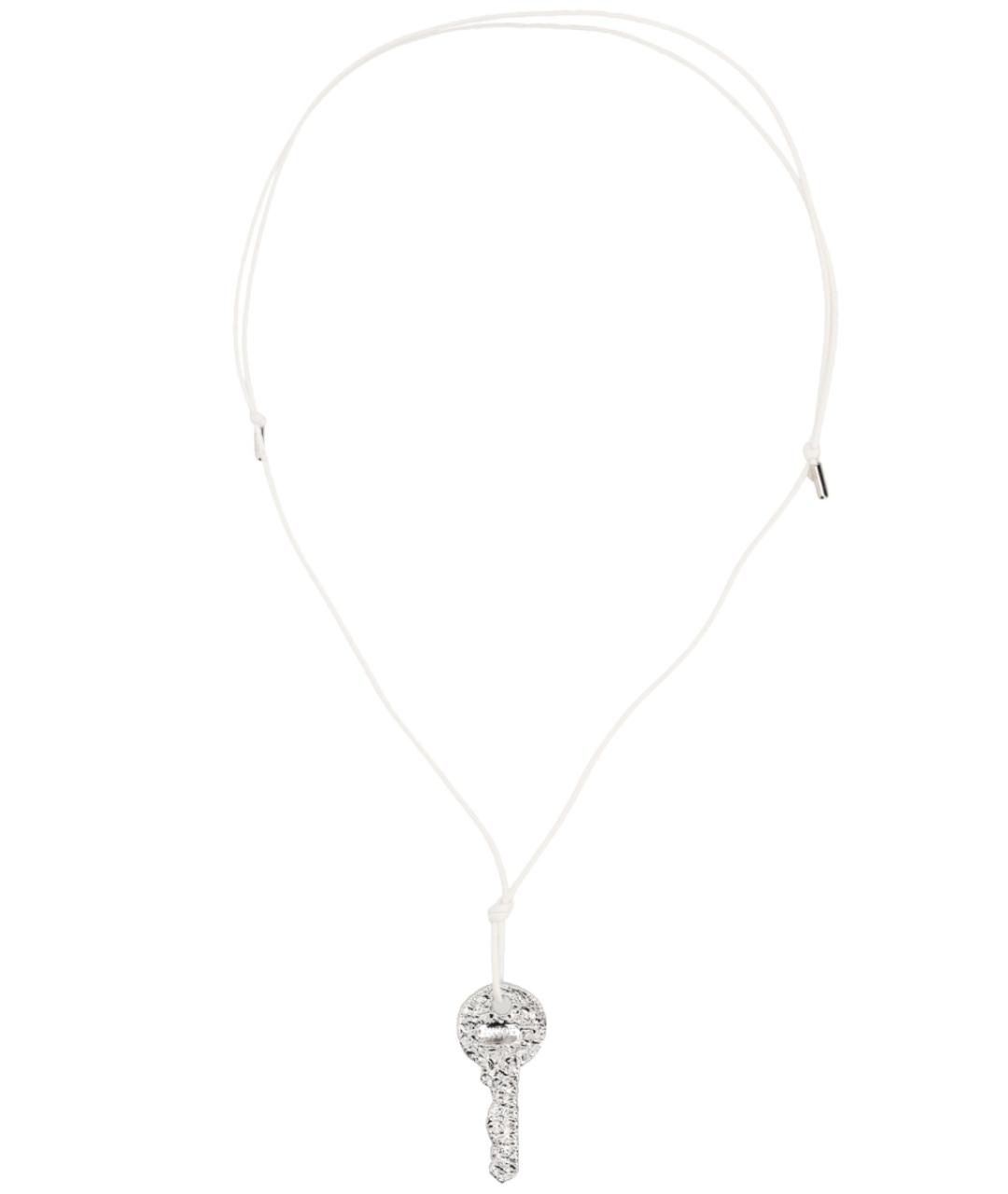 MM6 MAISON MARGIELA Серебряная металлическая цепочка, фото 2