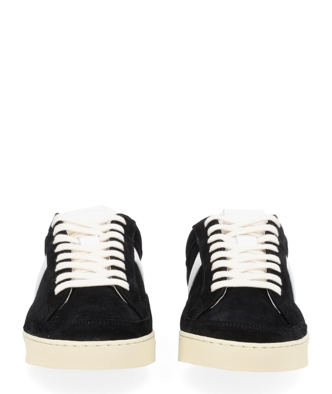 TOM FORD Черные кожаные низкие кроссовки / кеды, фото 3