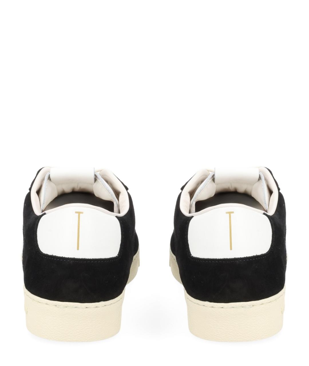 TOM FORD Черные кожаные низкие кроссовки / кеды, фото 4