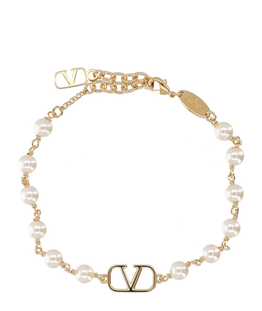 VALENTINO Золотой металлический браслет, фото 1