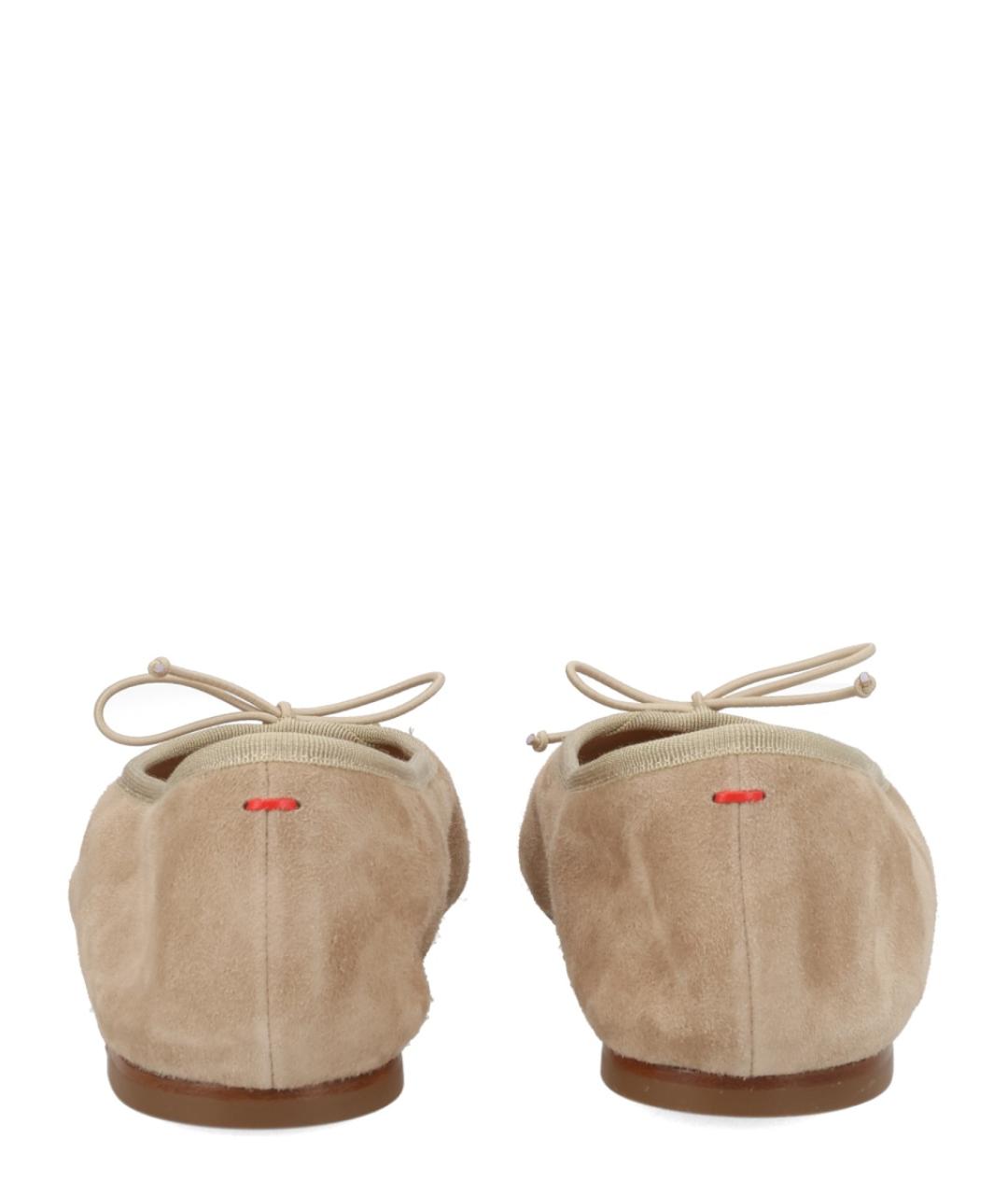 AEYDE Бежевые замшевые балетки, фото 4