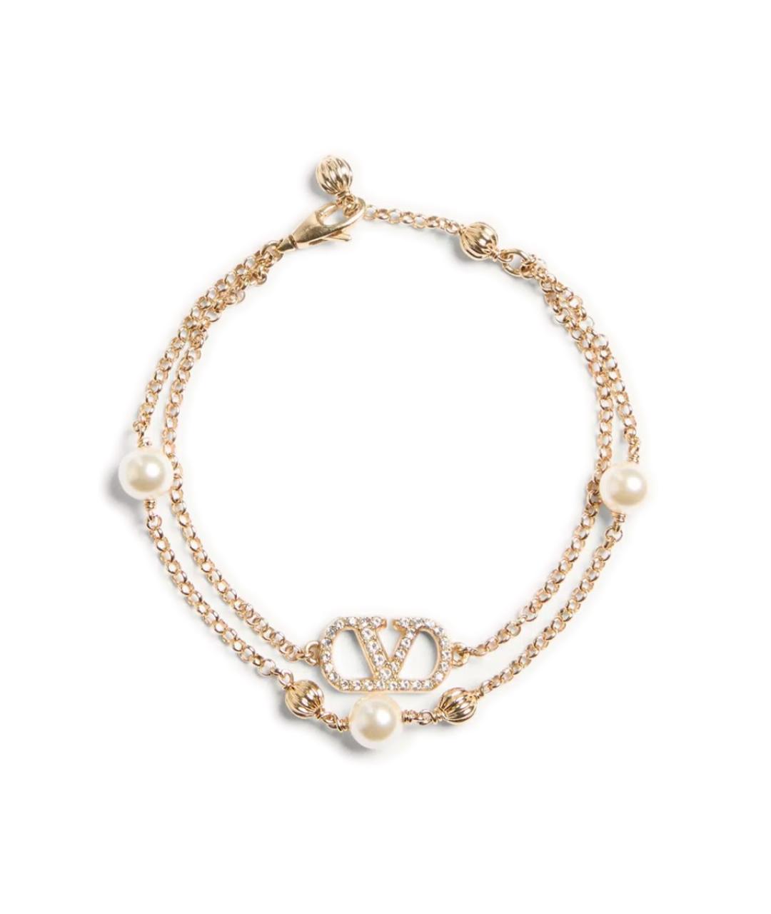 VALENTINO Золотой металлический браслет, фото 1