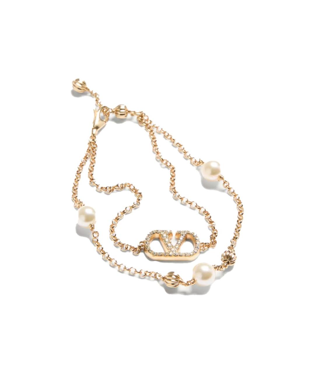 VALENTINO Золотой металлический браслет, фото 3