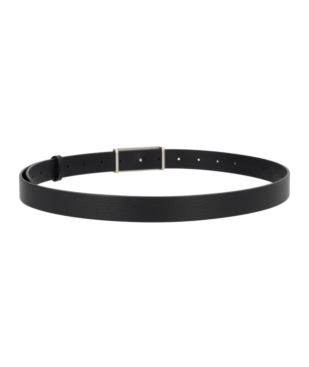 MM6 MAISON MARGIELA Черный кожаный ремень, фото 2