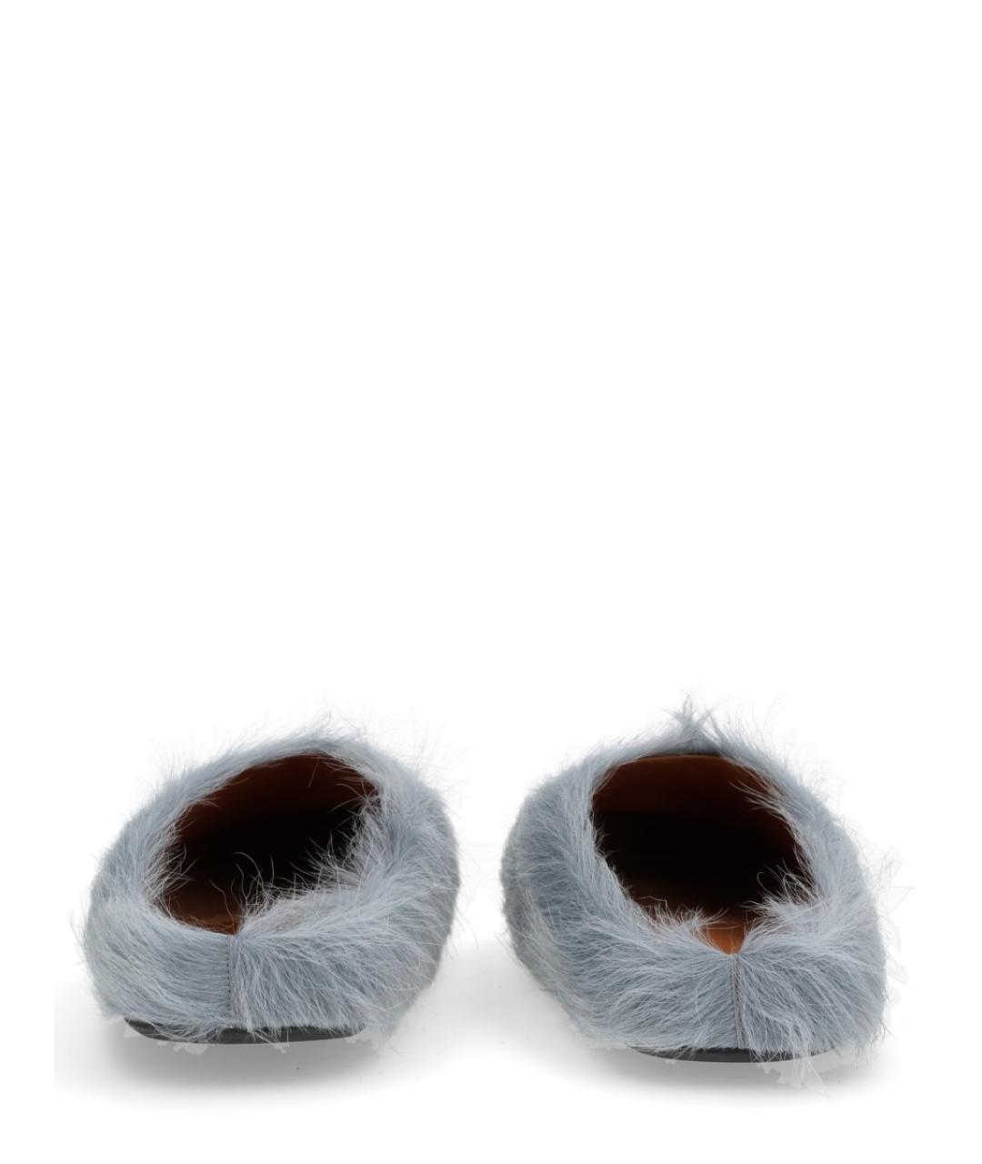 MARNI Голубые кожаные сандалии, фото 4