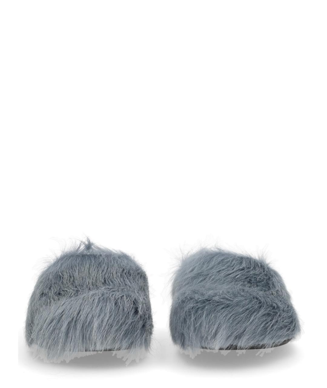 MARNI Голубые кожаные сандалии, фото 3