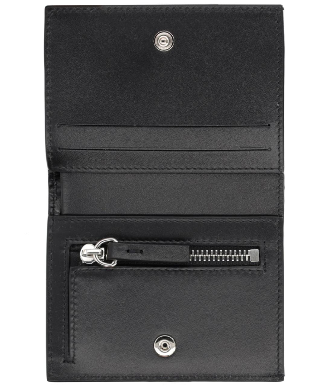 MM6 MAISON MARGIELA Черный кожаный кошелек, фото 3