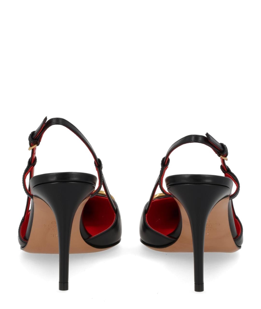 VALENTINO Черные кожаные туфли, фото 4