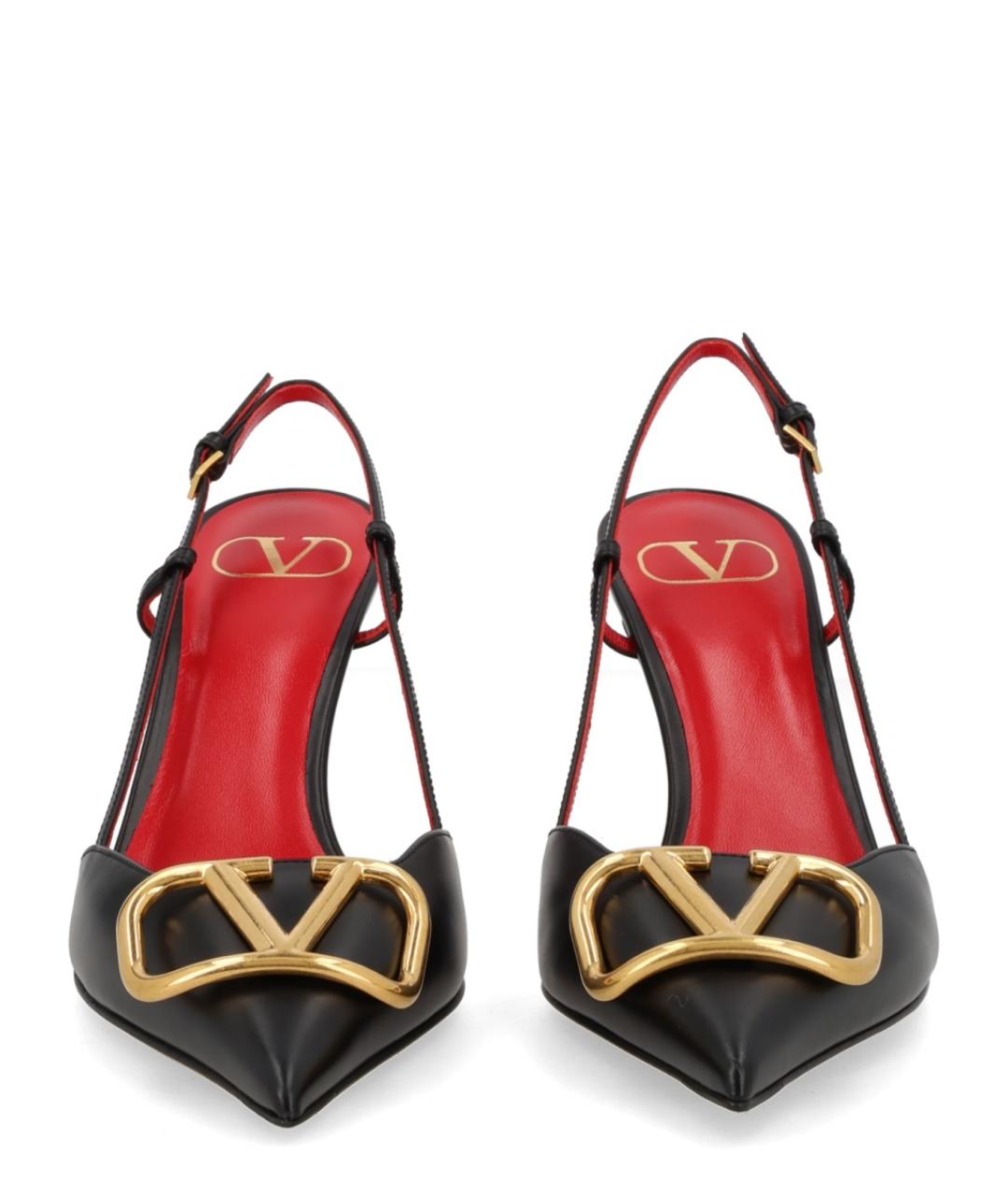 VALENTINO Черные кожаные туфли, фото 3