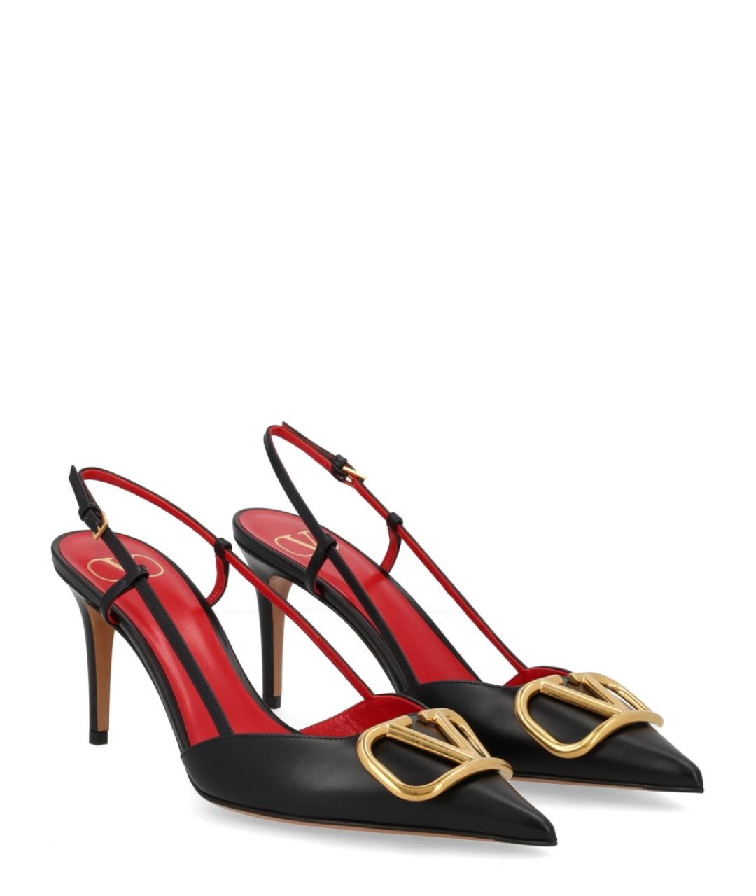 VALENTINO Черные кожаные туфли, фото 2