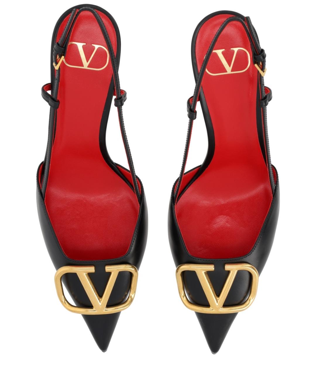 VALENTINO Черные кожаные туфли, фото 5