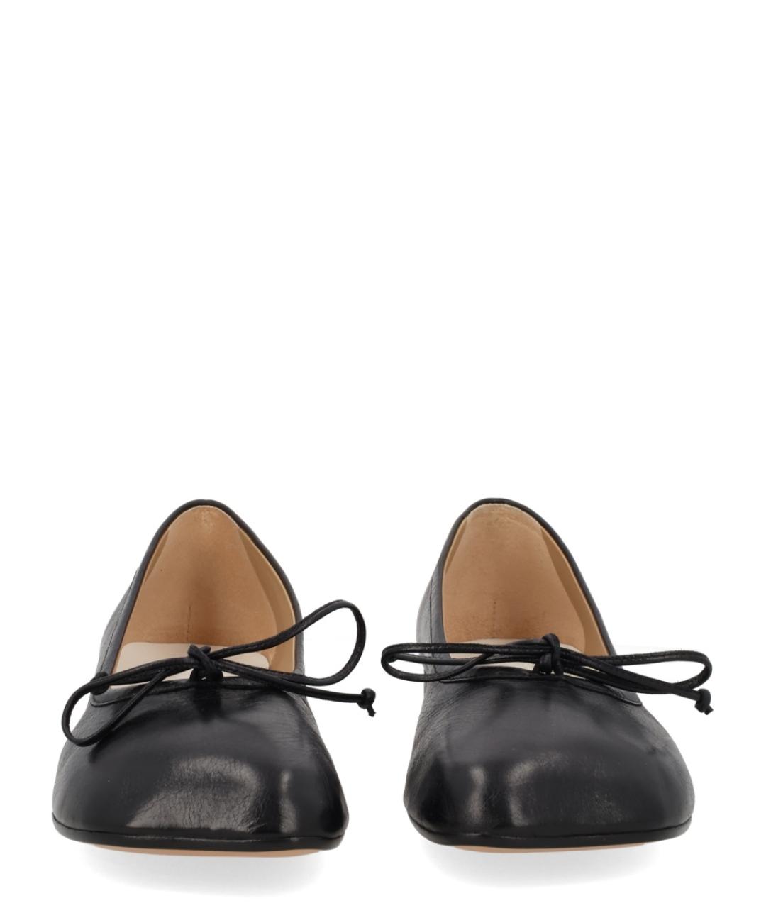MM6 MAISON MARGIELA Черные кожаные балетки, фото 3