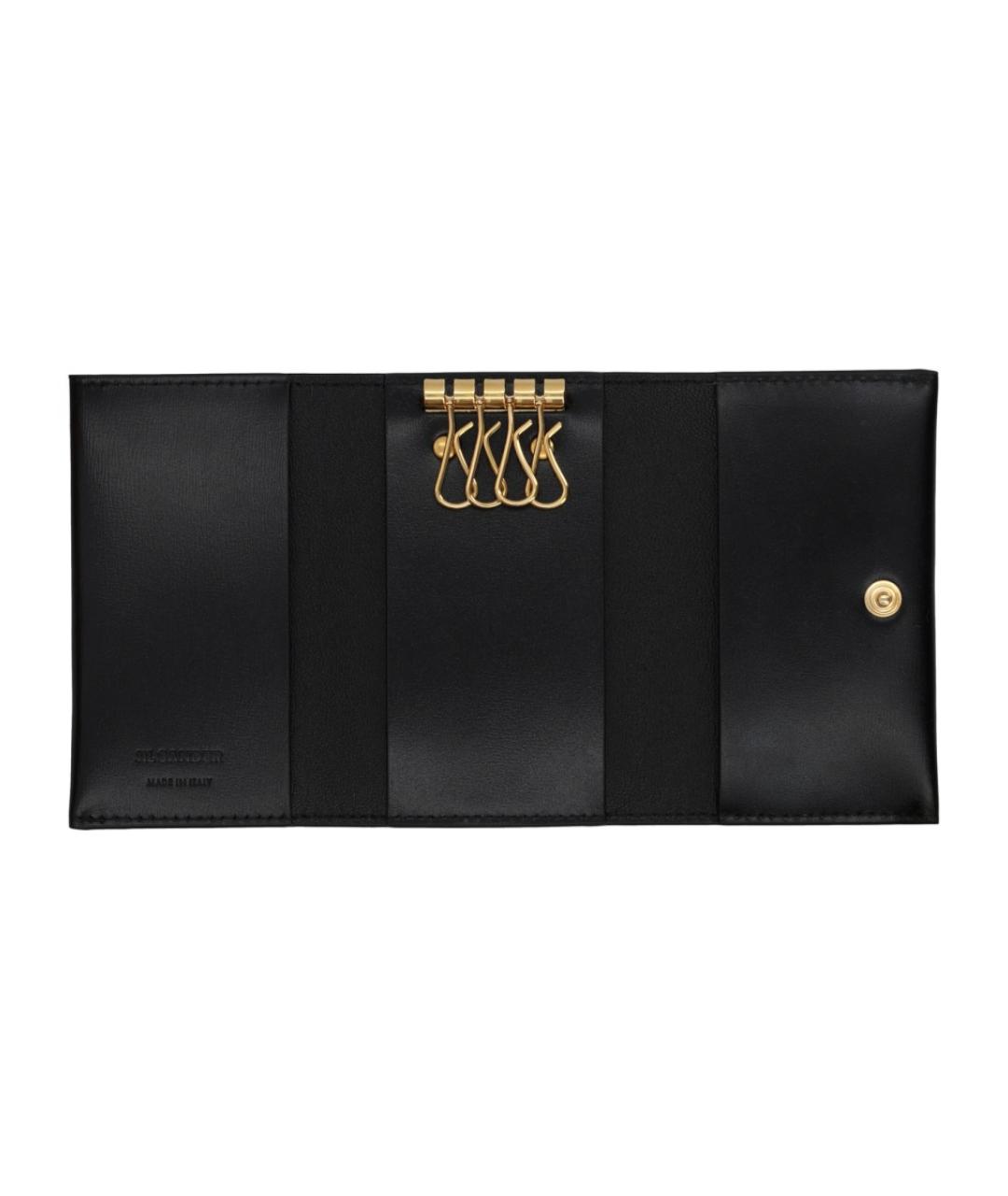 JIL SANDER Черная ключница, фото 3