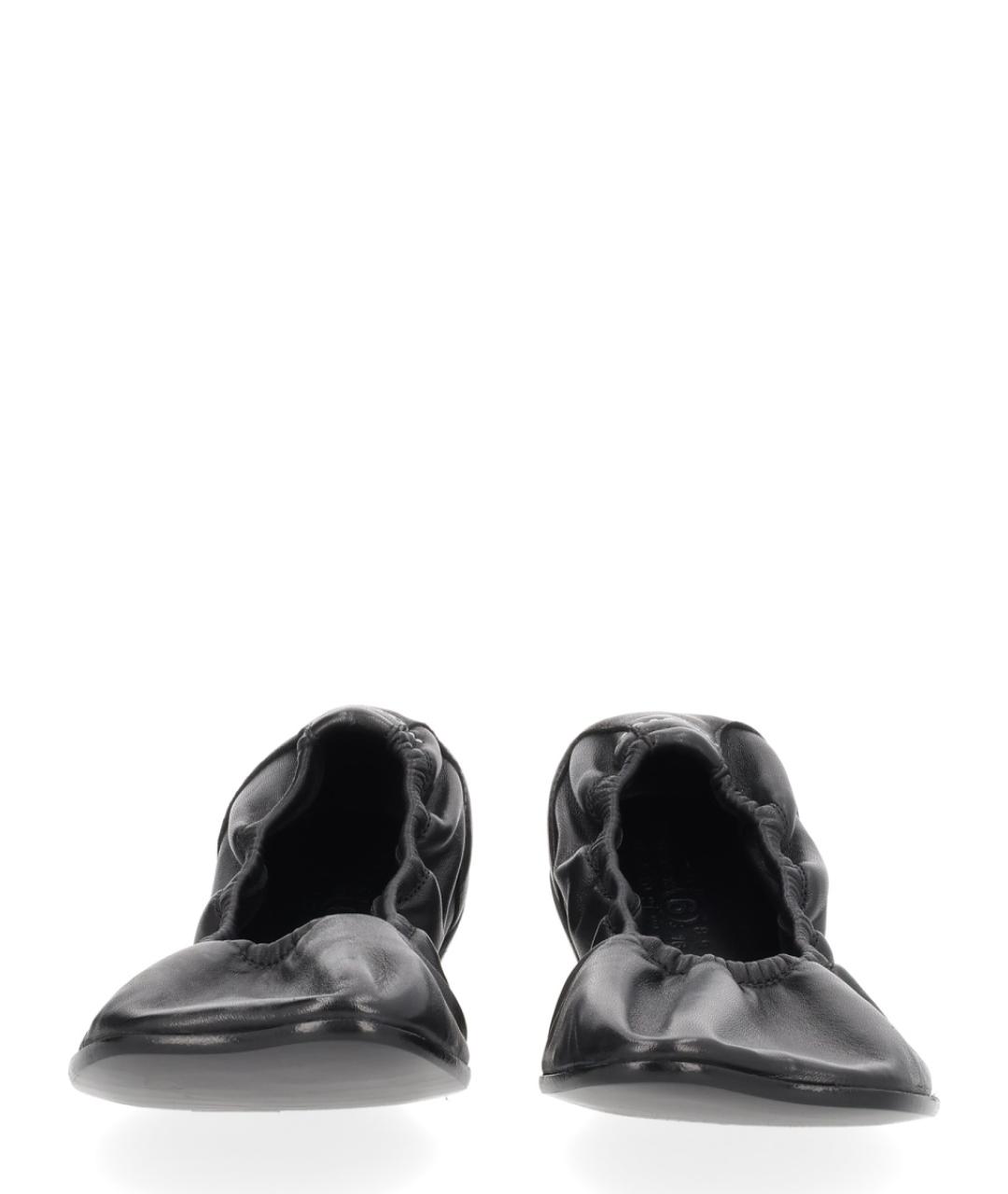 MM6 MAISON MARGIELA Черные кожаные балетки, фото 3