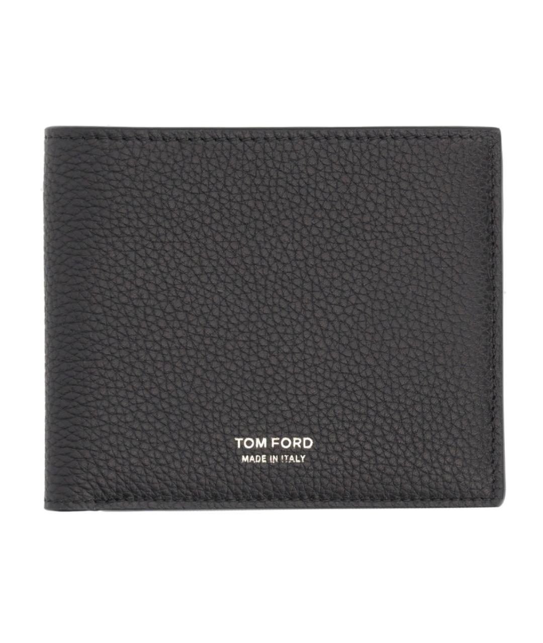 TOM FORD Черный кожаный кошелек, фото 1