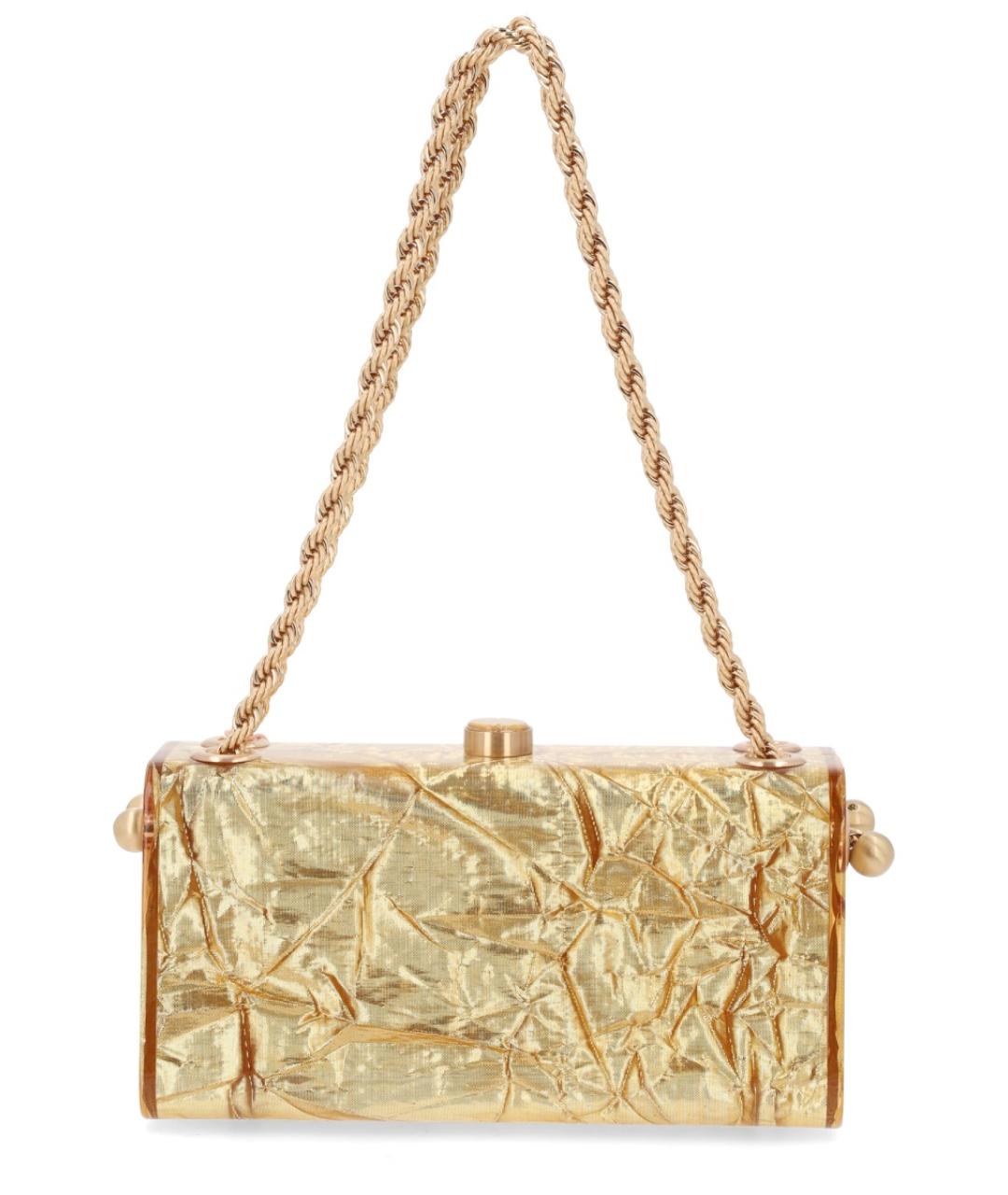 CULT GAIA Золотая тканевая сумка через плечо, фото 2