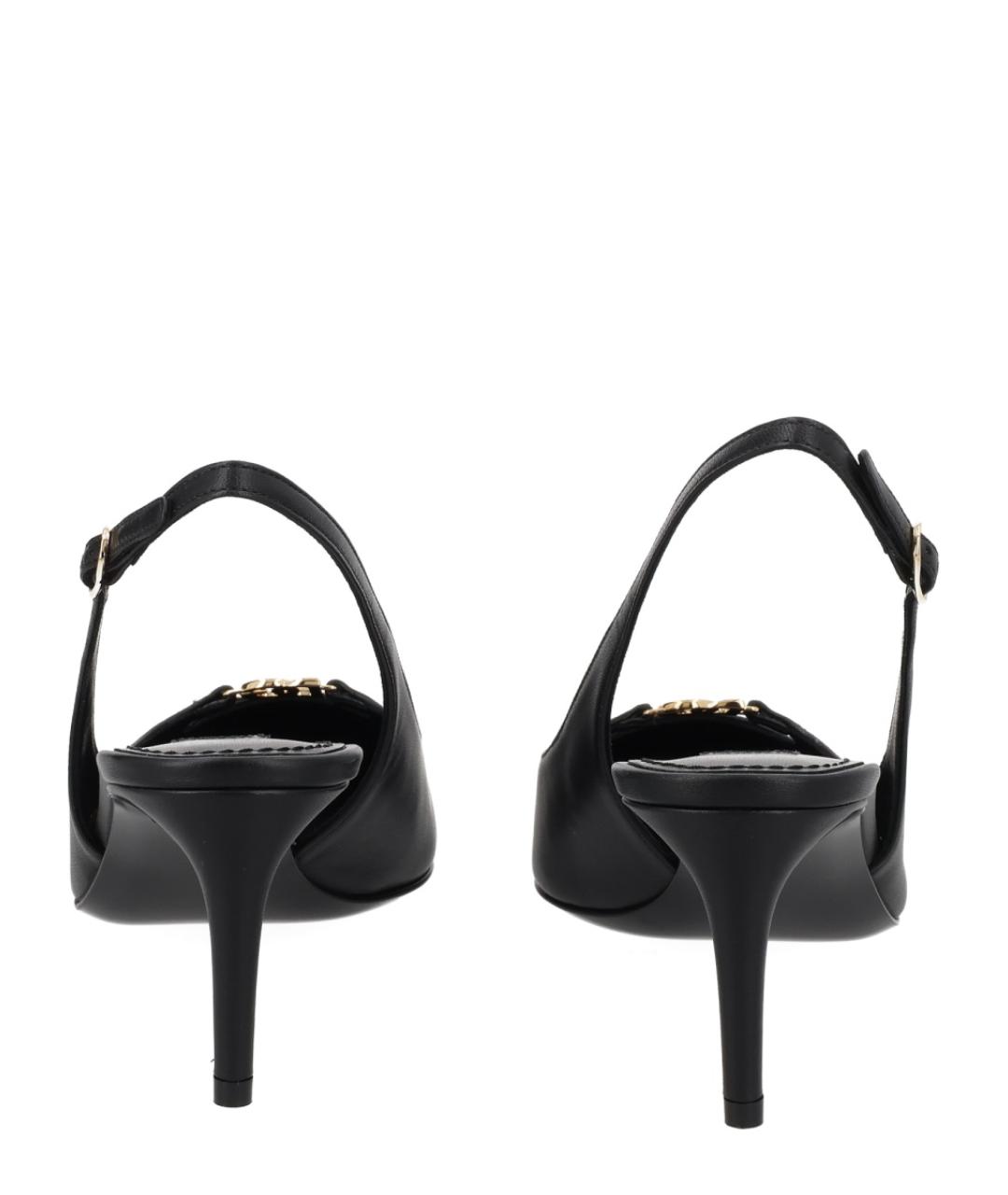 DOLCE&GABBANA Черные кожаные туфли, фото 4