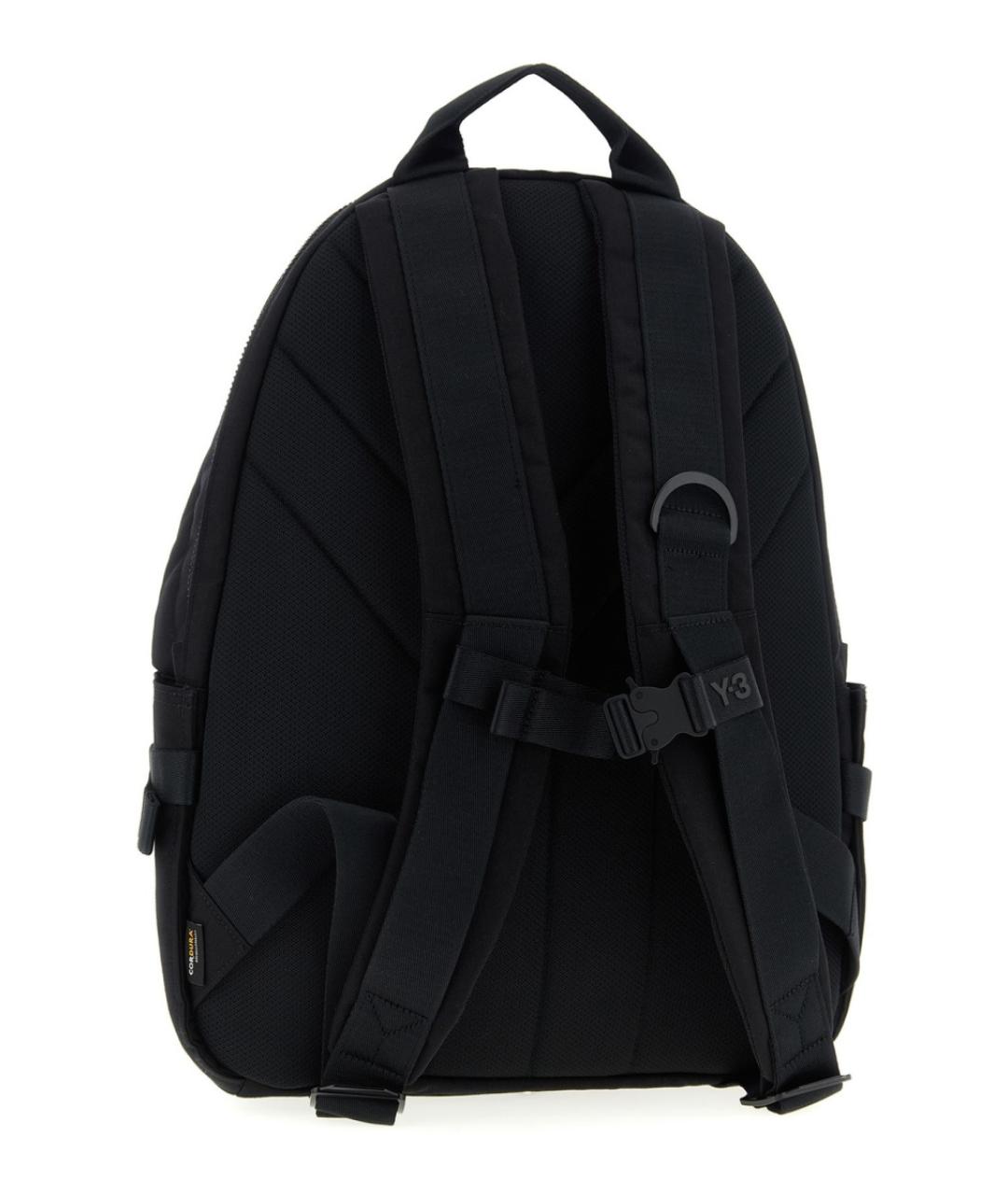Y-3 Черный синтетический рюкзак, фото 3