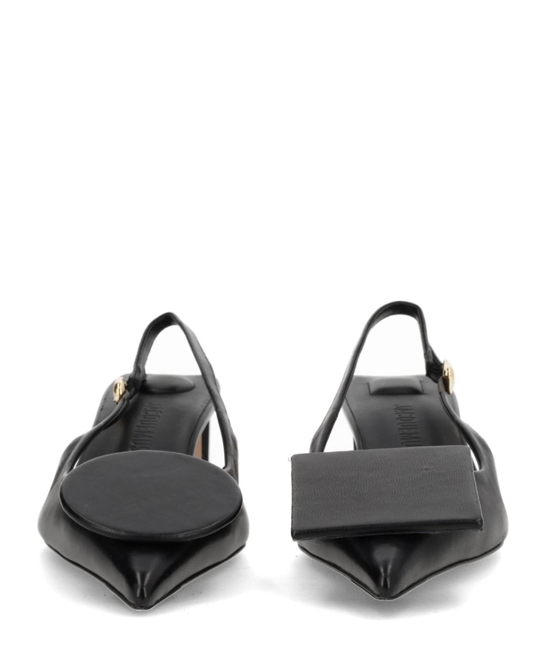 JACQUEMUS Черные кожаные туфли, фото 3