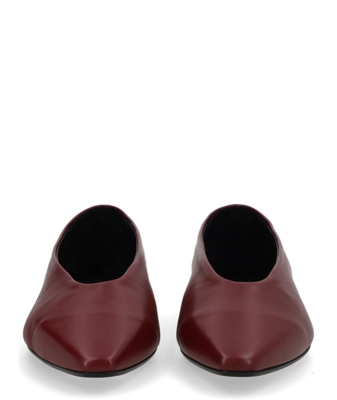 AEYDE Бордовые кожаные балетки, фото 3