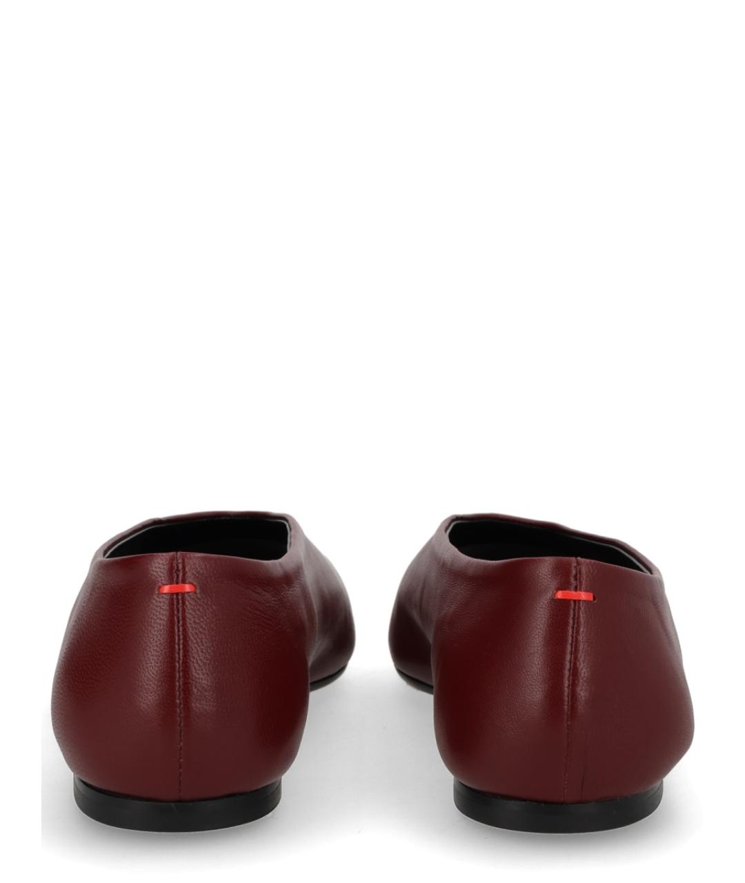 AEYDE Бордовые кожаные балетки, фото 4