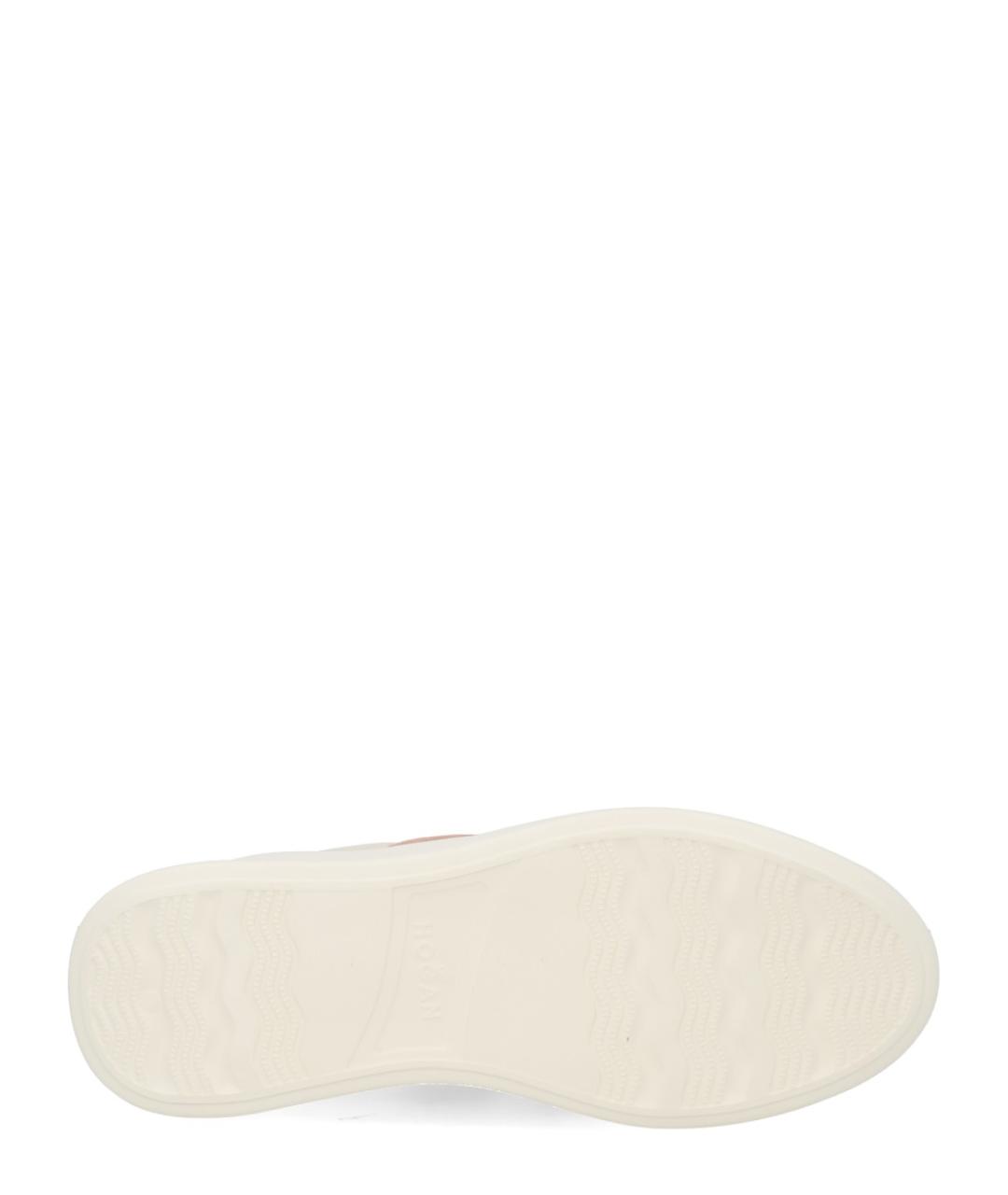 HOGAN Бежевые кожаные кеды, фото 6