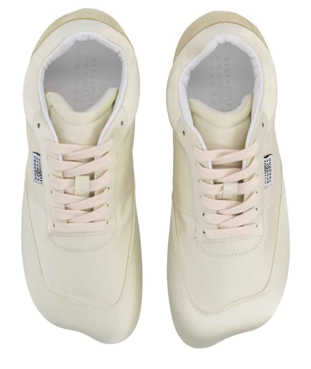 MM6 MAISON MARGIELA Белые текстильные кроссовки, фото 5