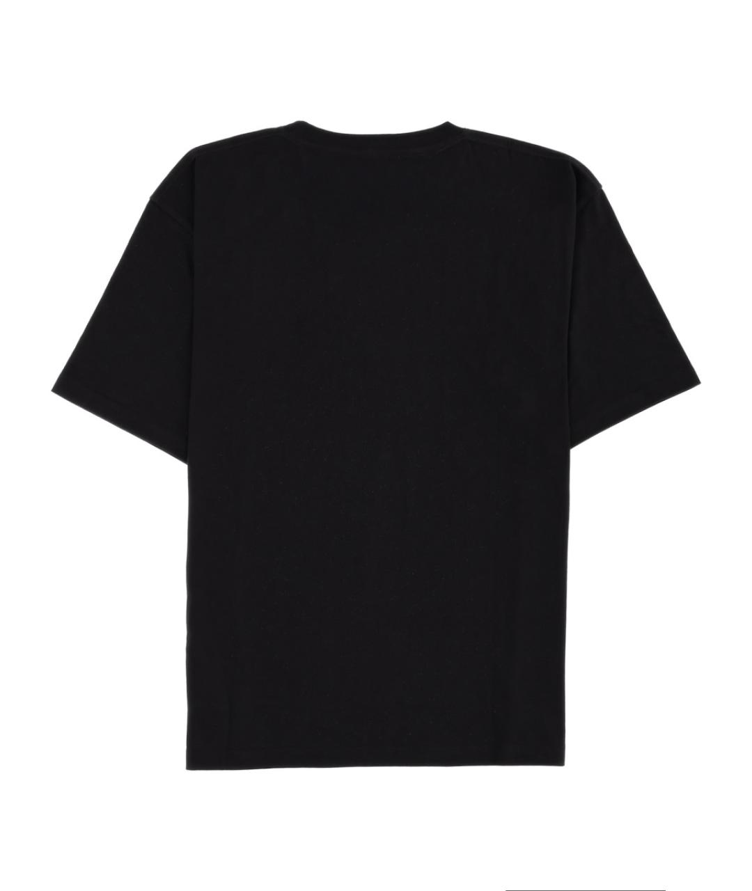 VALENTINO Черная хлопковая футболка, фото 2