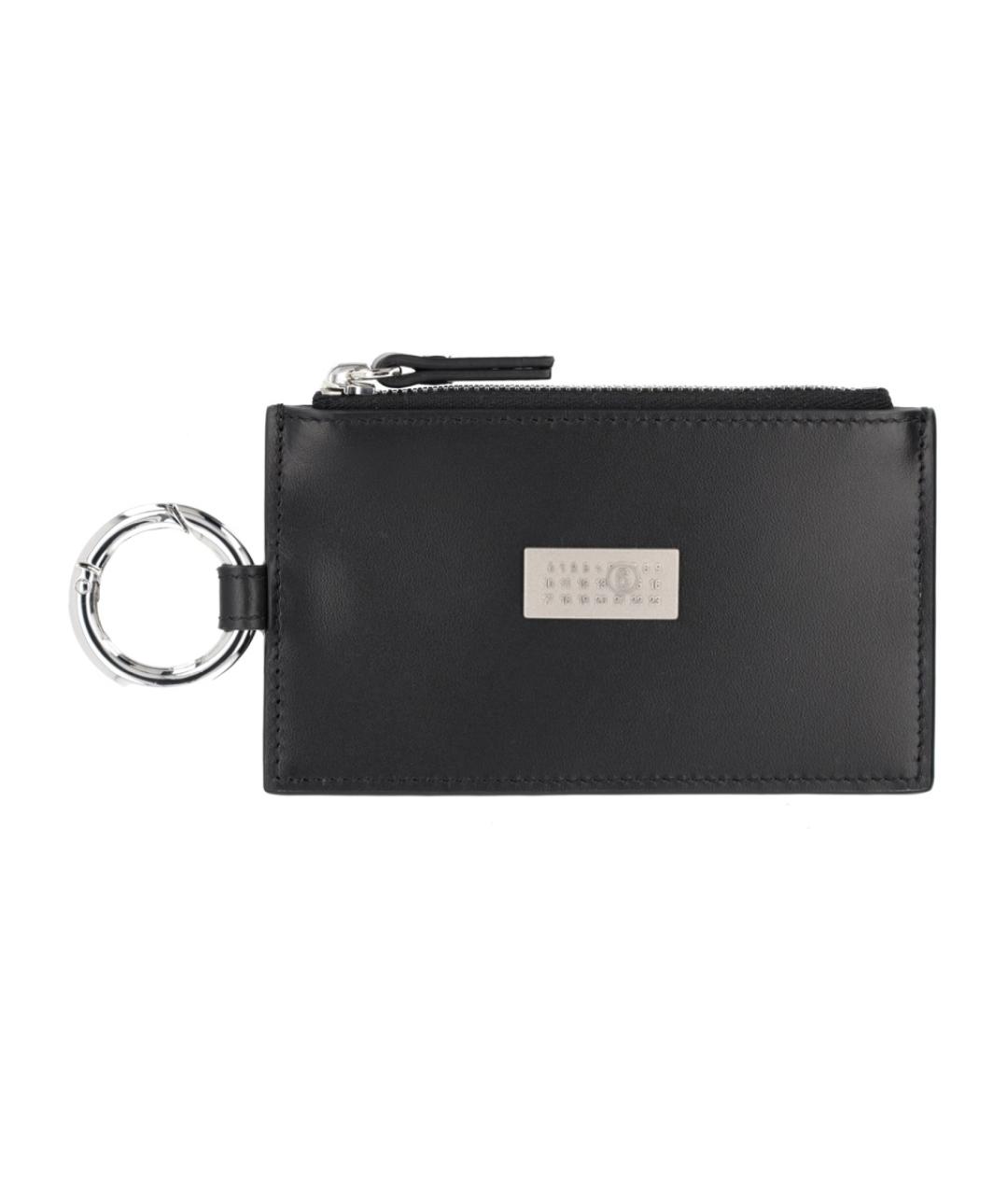 MM6 MAISON MARGIELA Черный кожаный кардхолдер, фото 1
