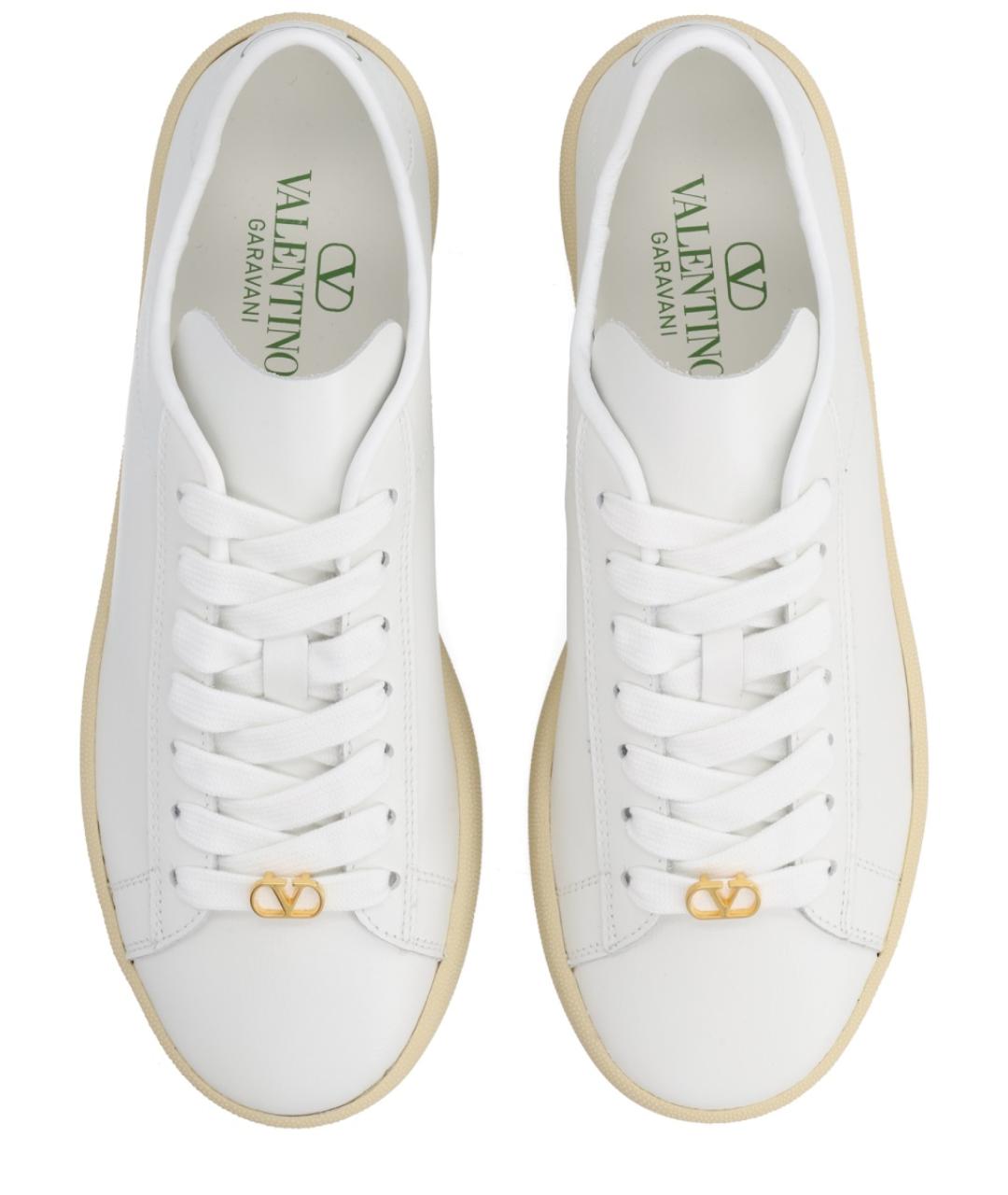 VALENTINO Белые кожаные кроссовки, фото 5