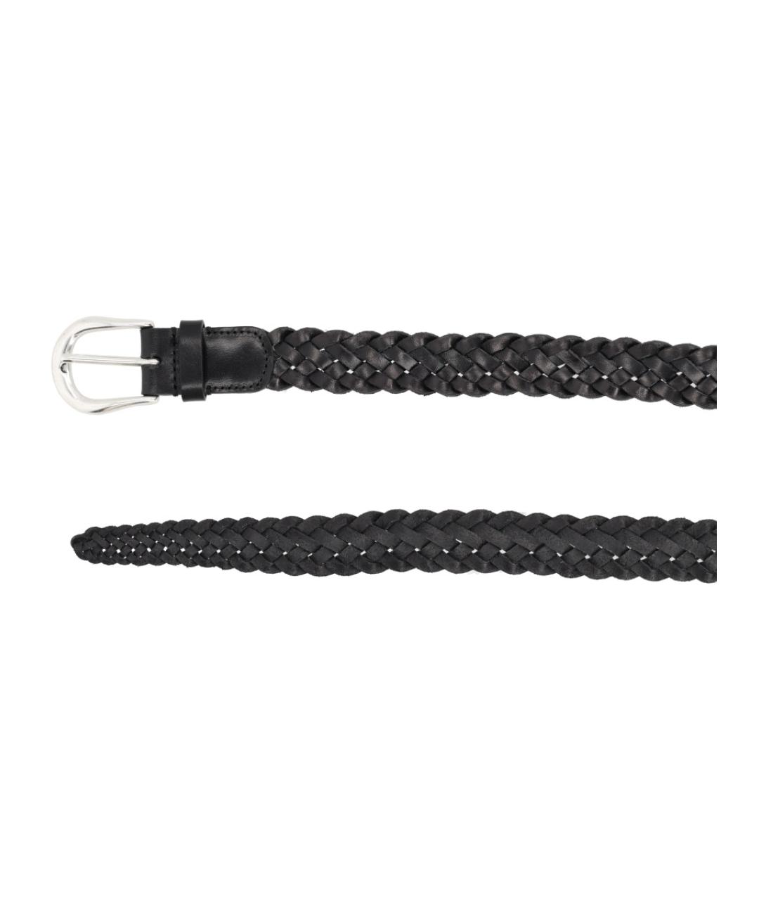 STUDIO NICHOLSON Черный кожаный ремень, фото 2