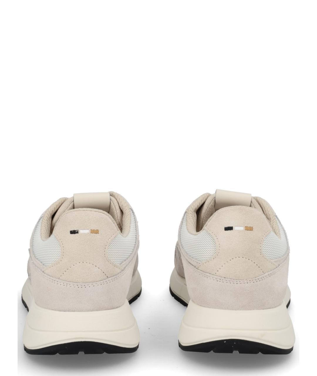 HUGO BOSS Розовые замшевые низкие кроссовки / кеды, фото 4