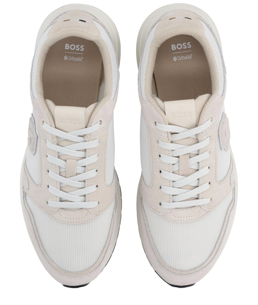 HUGO BOSS Розовые замшевые низкие кроссовки / кеды, фото 5