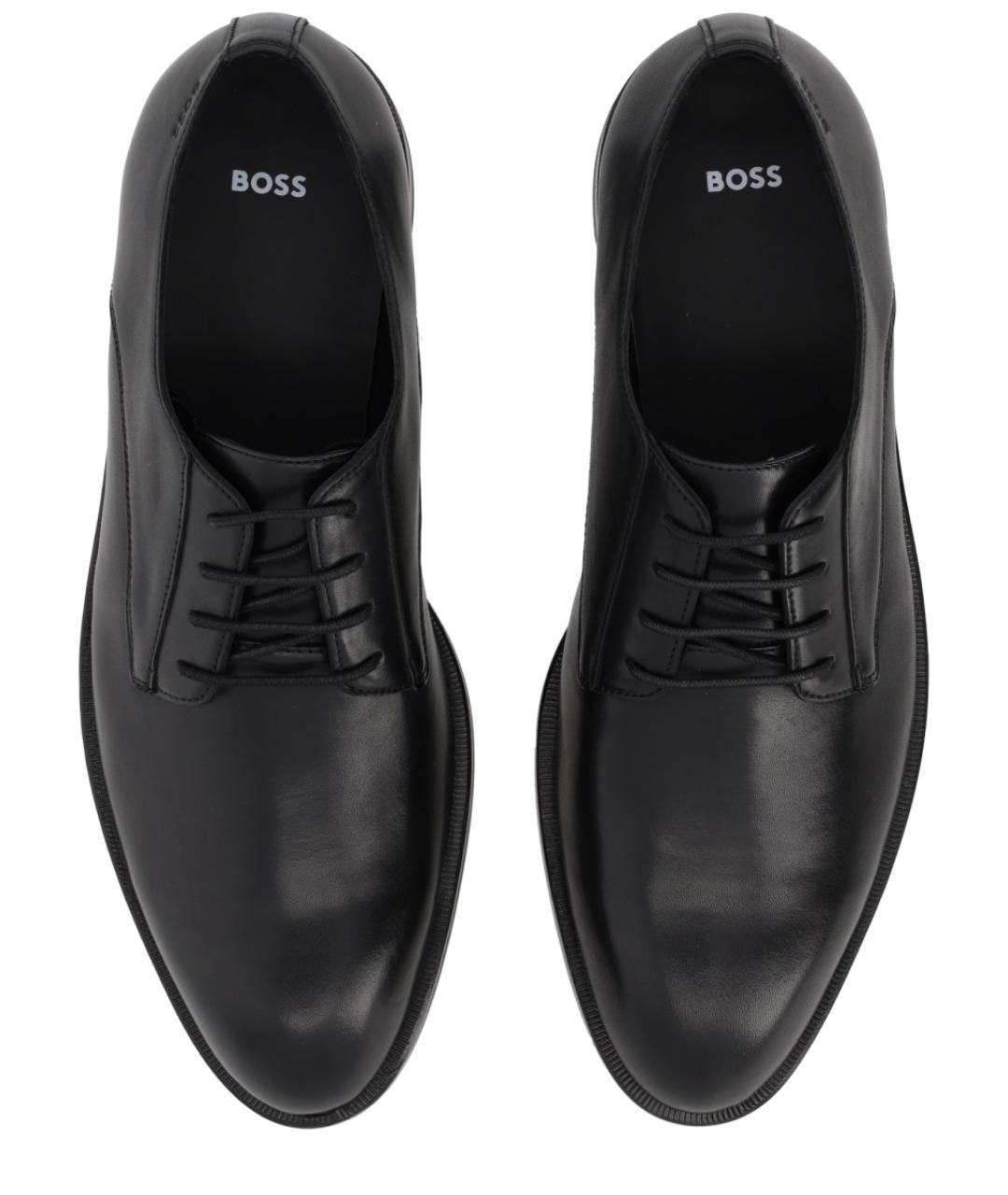 HUGO BOSS Черные кожаные туфли, фото 5