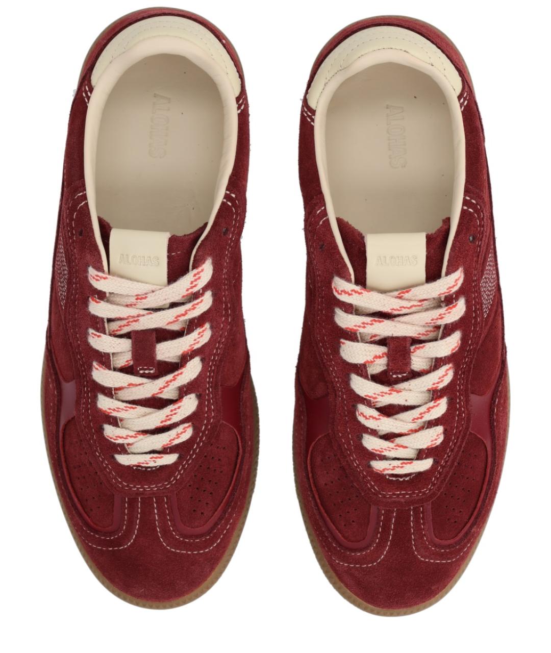 ALOHAS Бордовые замшевые кеды, фото 5