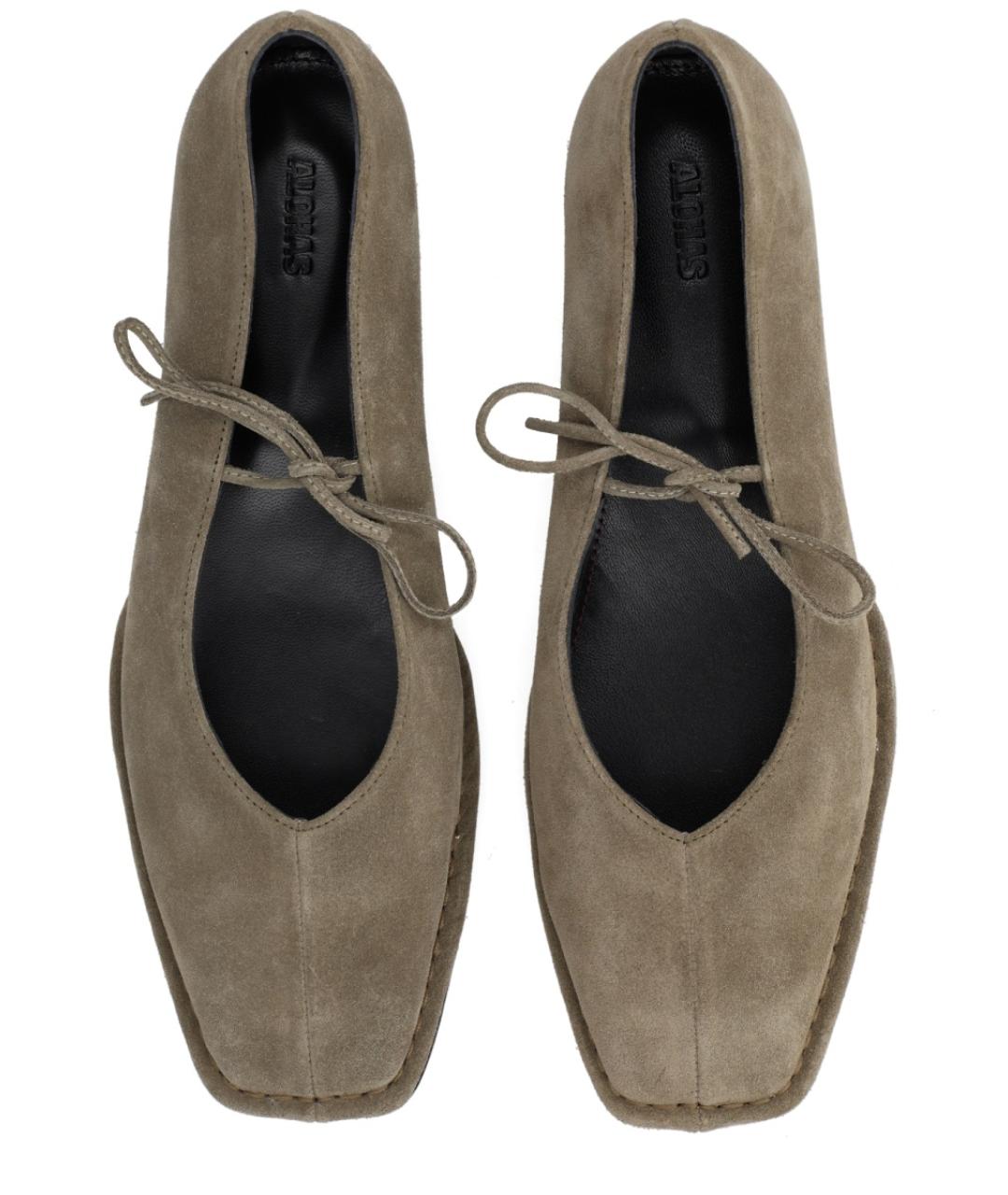 ALOHAS Коричневые замшевые балетки, фото 5