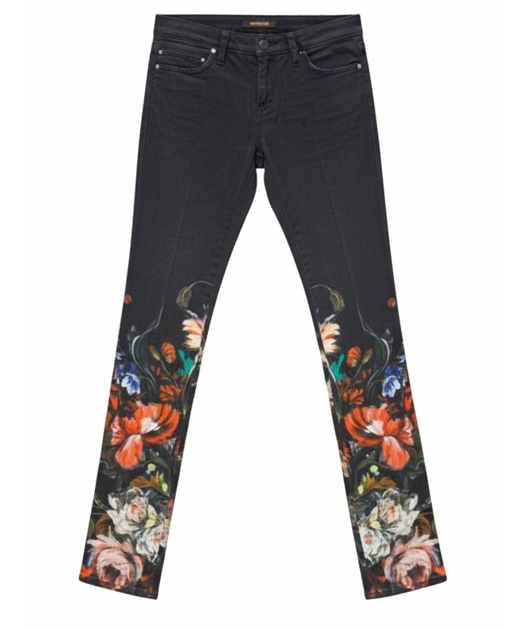 ROBERTO CAVALLI Серые хлопковые прямые джинсы, фото 1