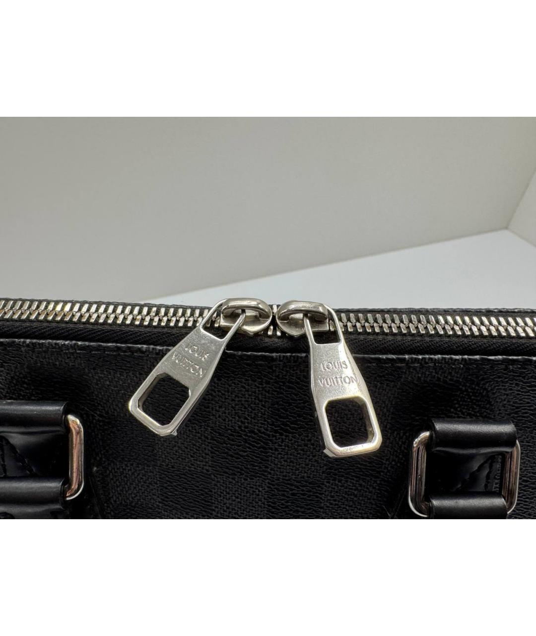 LOUIS VUITTON Черный портфель, фото 7