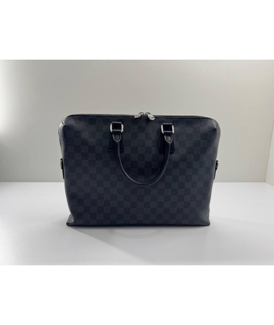 LOUIS VUITTON Черный портфель, фото 10