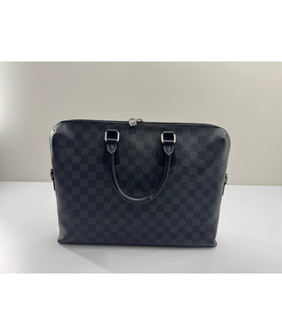 LOUIS VUITTON Черный портфель, фото 8