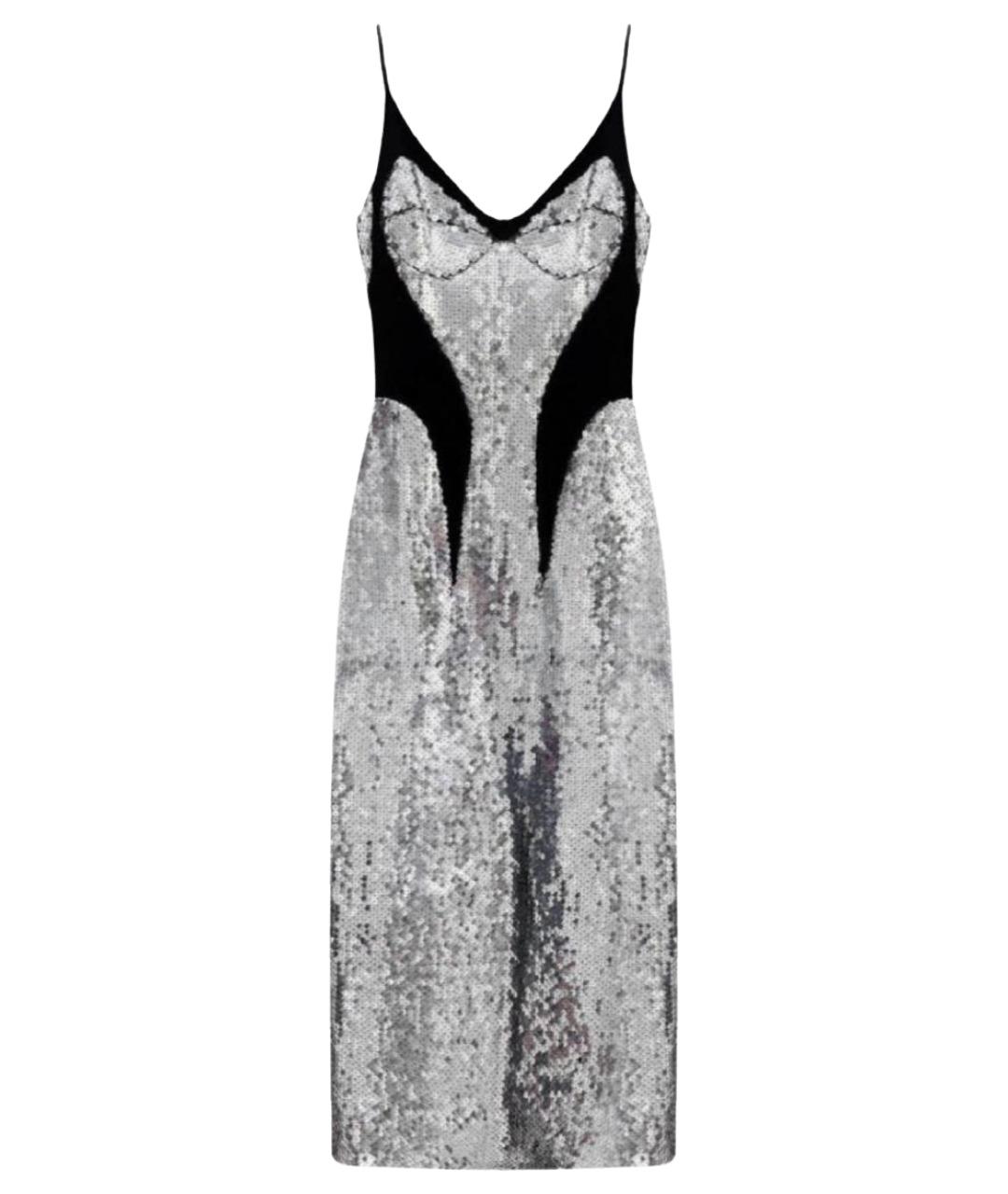 DAVID KOMA Серебряное полиэстеровое вечернее платье, фото 1